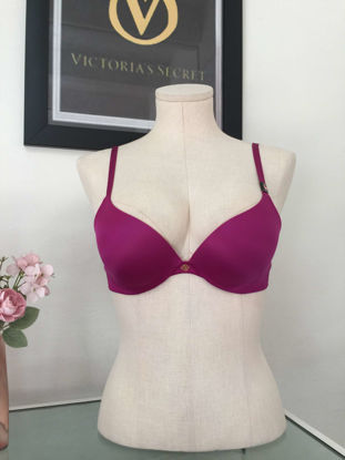 Imagen de Victoria's Secret  Bra   Magenta Liso Satin  Push-UP So Obsessed.